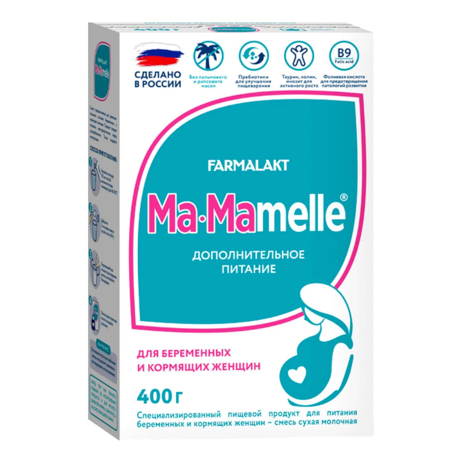МА-MAMELLE смесь для беременных и кормящих женщин 400г
