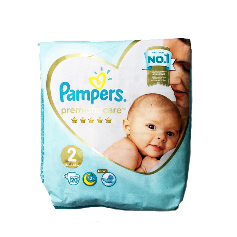 Подгузники Pampers premium care 2 (4-8кг) 20шт