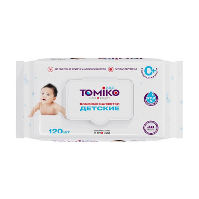 Влажные салфетки TOMIKO №120