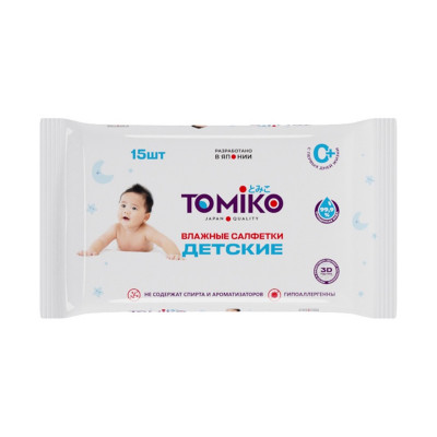Влажные салфетки TOMIKO №15