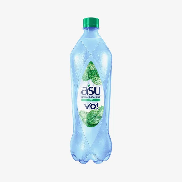 Вода A'SU 1 л негазиров, со вкусом Мяты