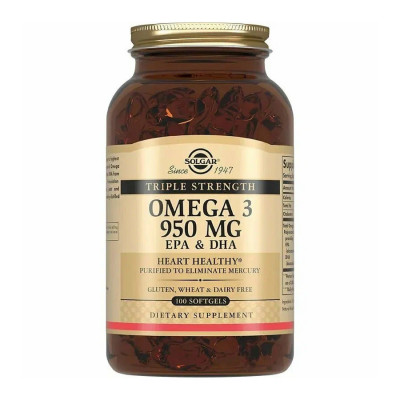 SOLGAR Тройная Омега -3 0,95 ЭПК и ДГК № 50капс