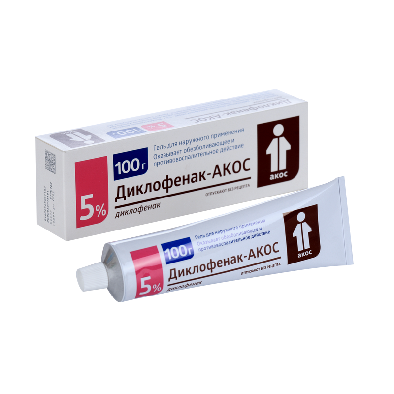Диклофенак гель 5% 100г Синтез
