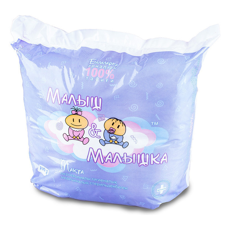 Вата нестерильная Малыш и Малышка 100 г