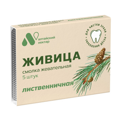 Живица 0,8г №5 лиственица сибирская натуральная Алтайский нектар