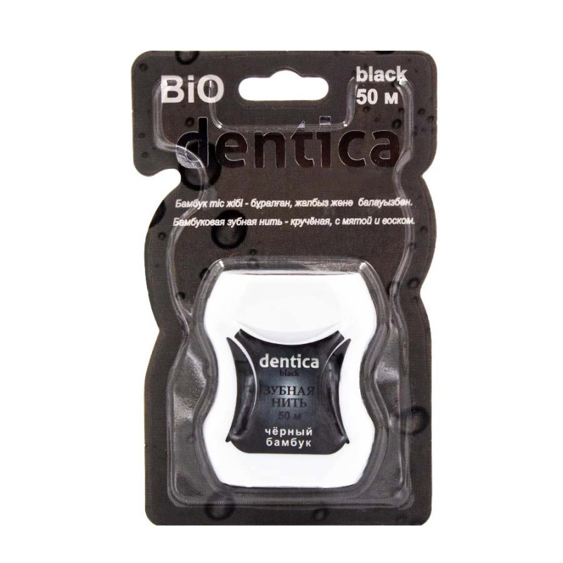 Зуб. нить Dentica Bio Black 50м