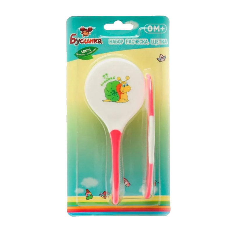Набор расческа, щетка арт.011 (Бусинка)