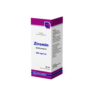 Зиромин порошок для приготовления суспензии для приема 200мг/5мл 30 мл "Уорлд Медицин Илач Сан. ве