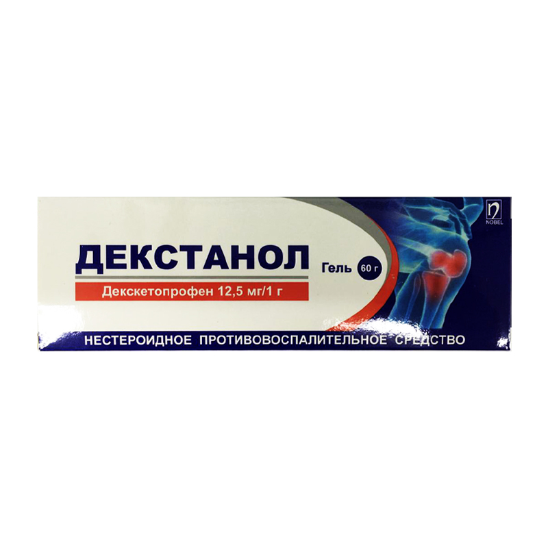 Декстанол  12,5мг/1г 60г гель  Нобель