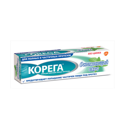 Крем для фиксации зубных протезов Корега Освежающий вкус 40 г