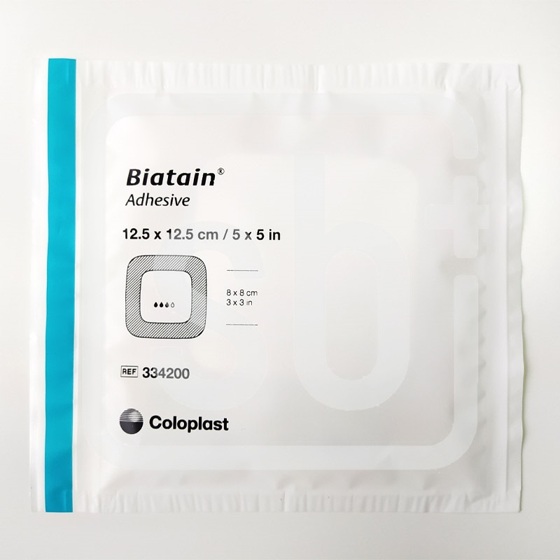 Повязка губчатая Biatain адгезивная 12,5 х12,5 см,. 3 мм