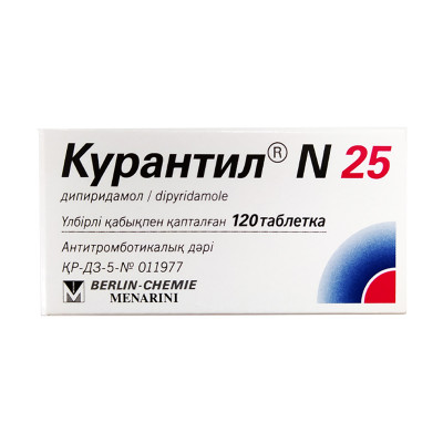 Курантил®N 25 таблетки 25 мг 120 шт Берлин - Хеми АГ (Менарини Групп)