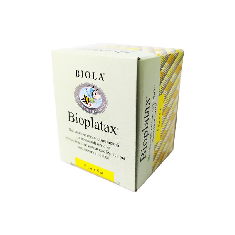 Лейкопластырь на нетканой основе 5х500см Bioplatax