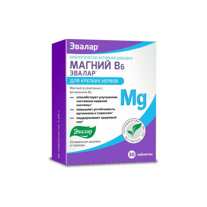 Магний В6 Эвалар №30 табл