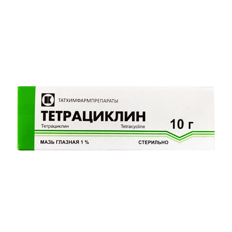 Тетрациклиновая мазь глазная 1% 10,0 Россия Татхим