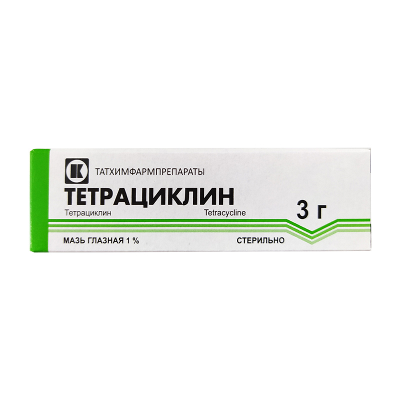 Тетрациклиновая гл мазь 1% 3г