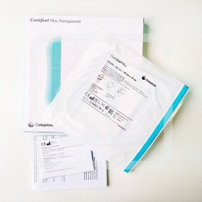 Повязка гидроколлоидная прозрачная Comfeel plus Transparent Dressing   15х15см в упаковке №5 арт. 3539