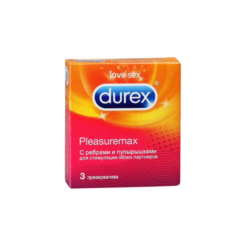 Презервативы Durex Pleasuremax 3шт