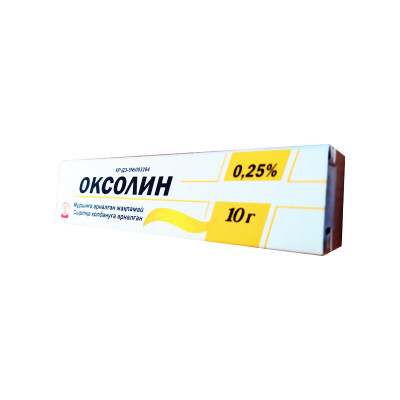 Оксолиновая 0,25% 10гр мазь