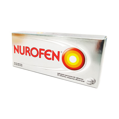 Нурофен таблетки 200 мг 24шт