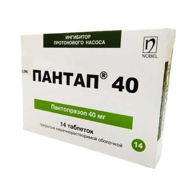 Пантап 40мг №14 таб Нобель