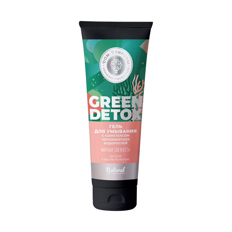 МДП Гель для умывания Green Detox Мягкая свежесть для сухой и чувствительной кожи, 150г