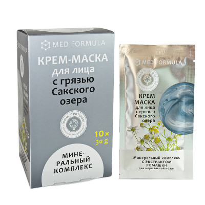 МДП Крем-маска МИНЕРАЛЬНЫЙ КОМПЛЕКС для нормальной кожи с грязью Сакского озера (саше пакет 30г)
