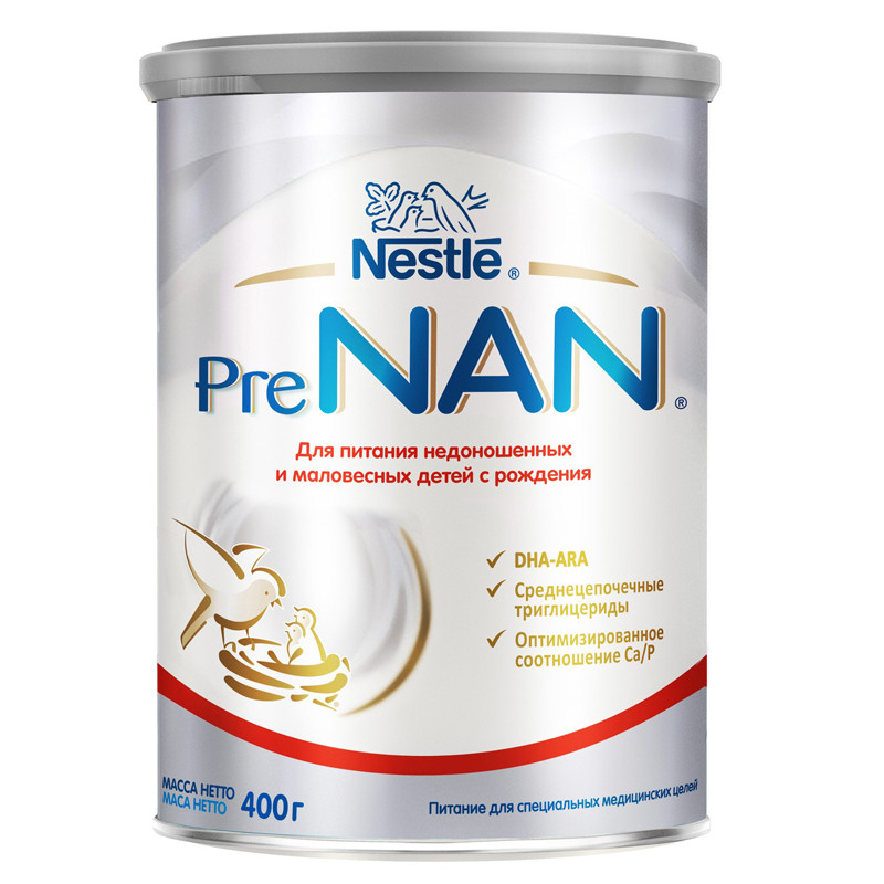 PreNAN для недоношенных ималовесных детей 400гр