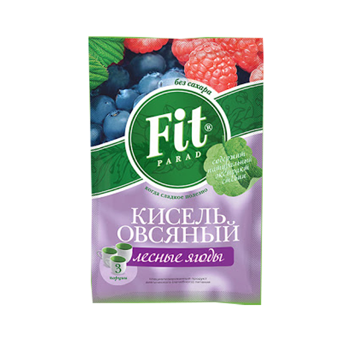 Кисель Овсяный Лесные ягоды 50г саше Fit parad