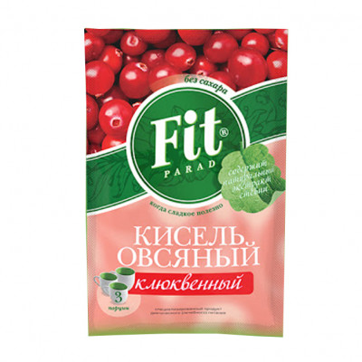 Кисель Овсяный Клюква 50г саше Fit parad