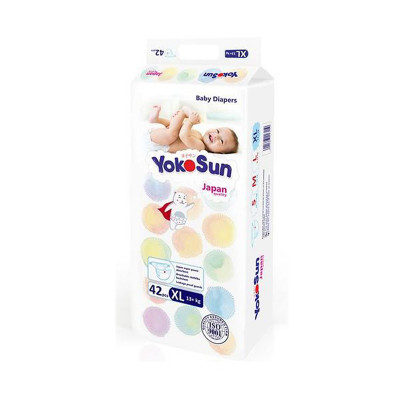 Подгузники детские YokoSun 13 + кг XL42
