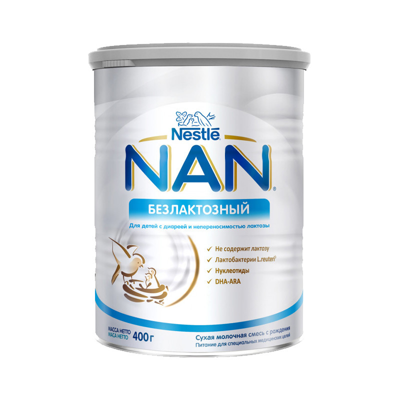 NAN безлактозный 400гр