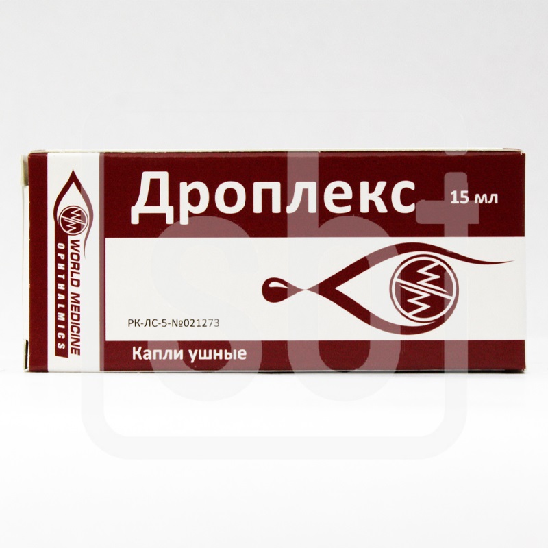 Дроплекс 15 мл капли ушн