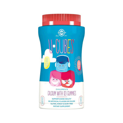 SOLGAR Ю-Кьюбс с кальцием и витамином D3 №60 детские мармеладки