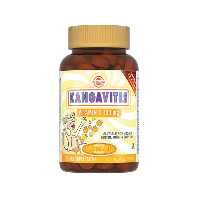SOLGAR Кангавитес с витамином С с вкусом апельсина №90 таб. /028043/