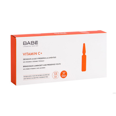 BABE Витамин С+ ампулы концентрат для гладкости и омоложения кожи 10х2мл + Протеогликан F+F  2х2мл