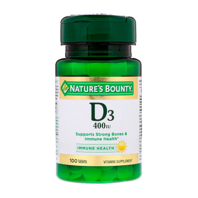 Nature^s Bounty Витамин Д3 400МЕ №100 капс