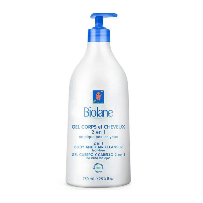 BIOLANE Гель д/тела и волос 2в1 750мл с дозатором