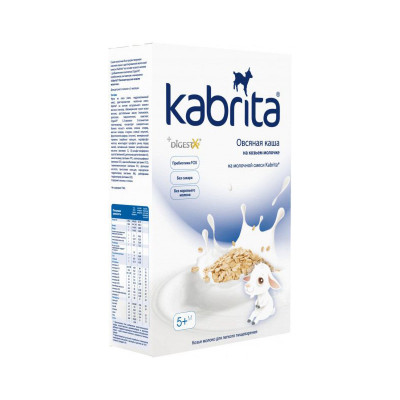 Kabrita овсяная каша на козьем молоке 180г с 5мес